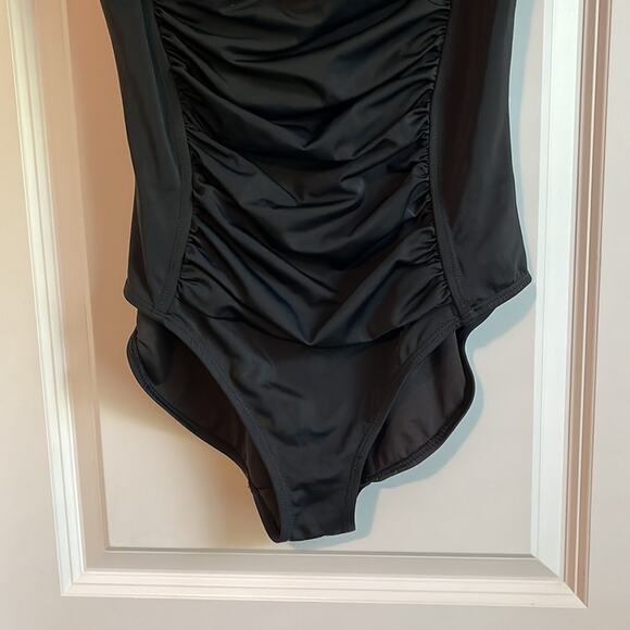 Tropical Escape One Piece Black Swimsuit - Picture 3 of 10